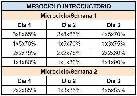 Mesociclo introductorio