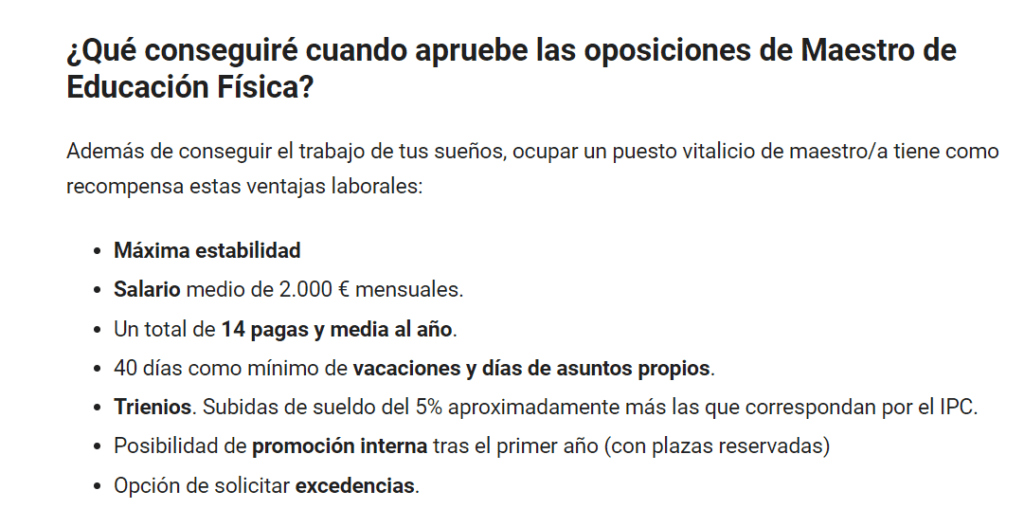 Web de oposiciones