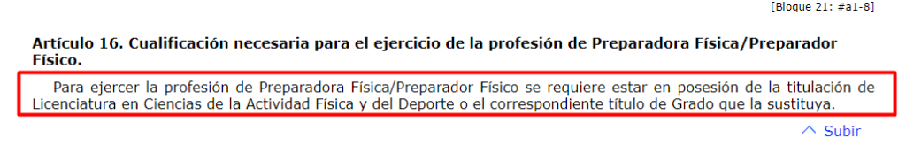 Ley del Ejercicio Comunidad de Madrid 