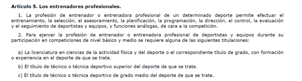 Artículo cinco