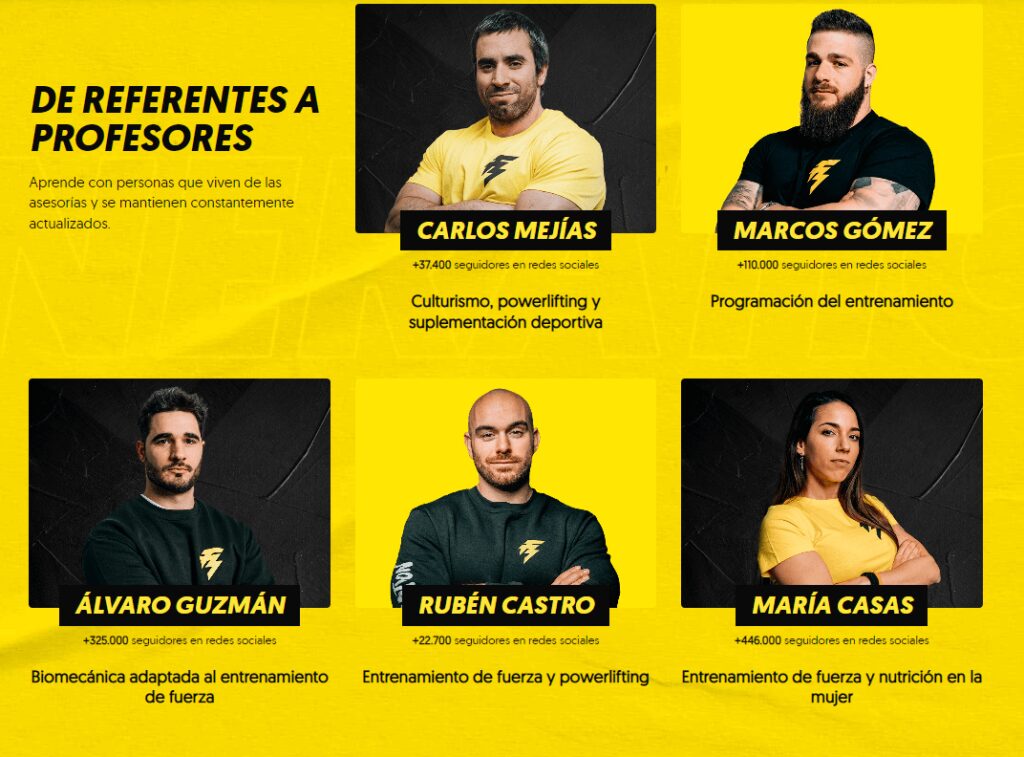 Página del TSAF de Fit Generation 