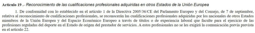 Reconocimiento de cualificaciones