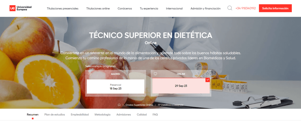 Precio TSD Universidad Europea - 2026 1 Web Universidad Europea