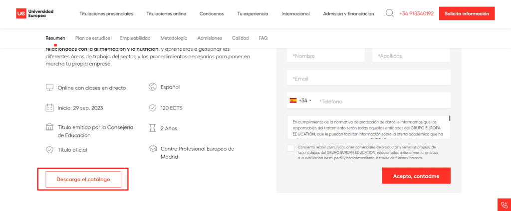 Precio TSD Universidad Europea - 2026 3 Web oficial
