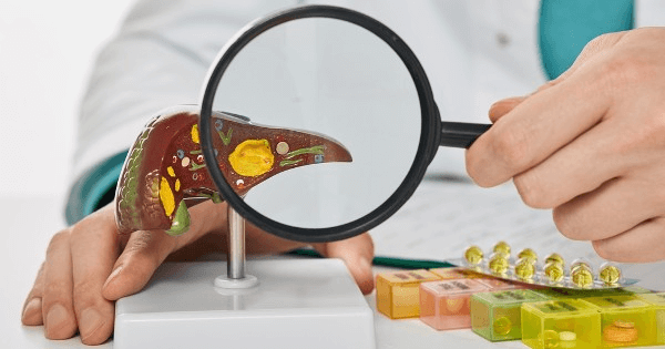 Representación gráfica salud hepática