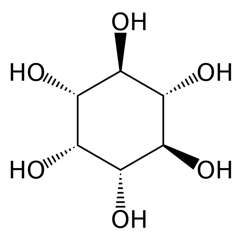 Estructura química del mioinositol