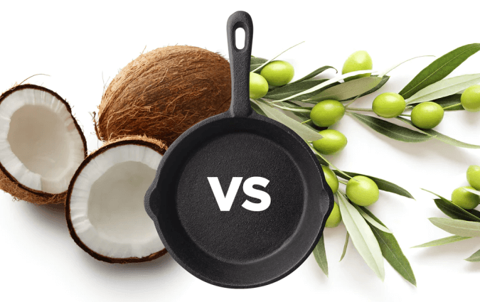 Aceite de coco vs Aceite de oliva