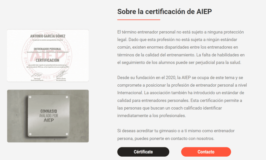 Certificación AIEP