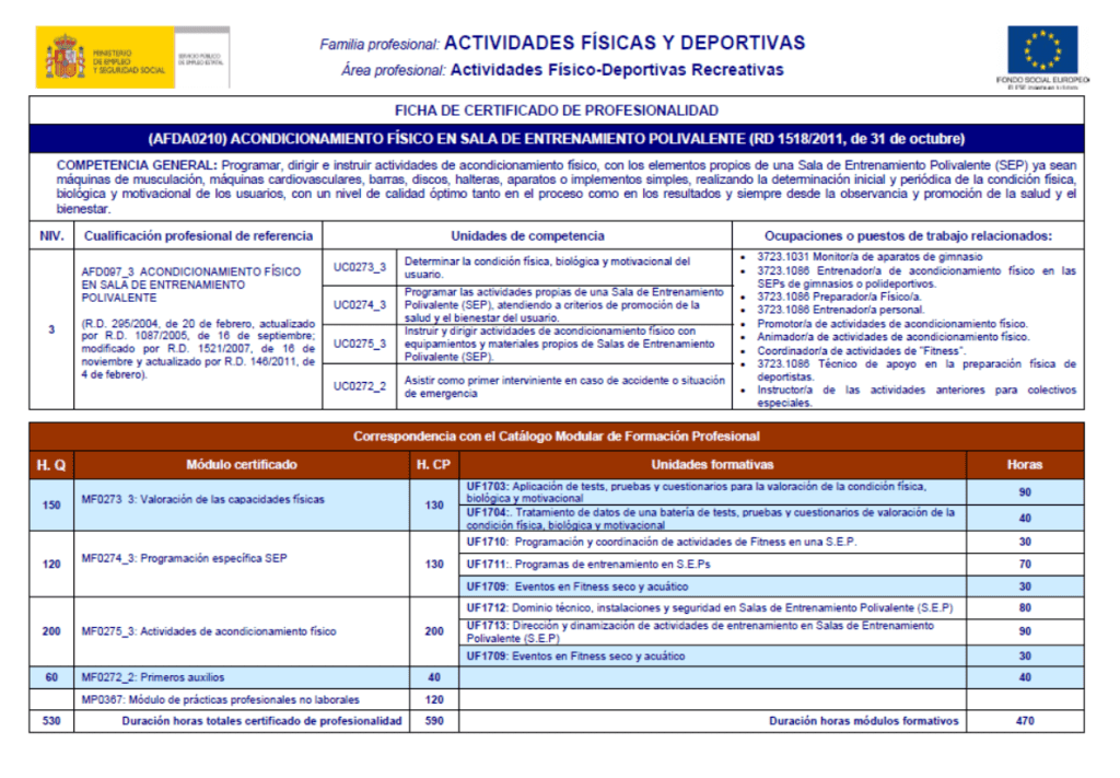Web Ministerio de Empleo España