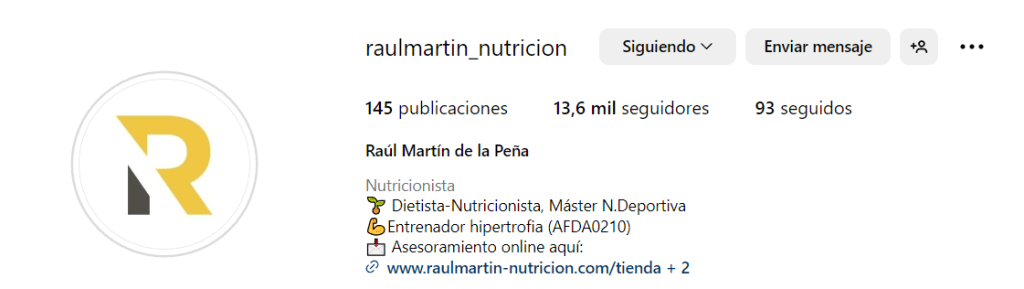 Instagram de Raúl Martín