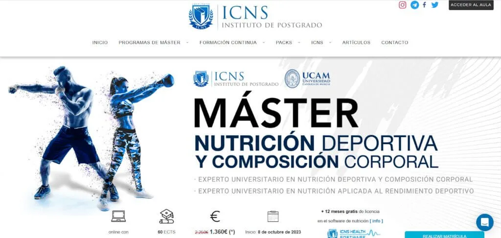 Nutrición Deportiva de ICNS