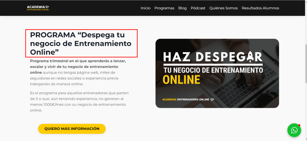 Academia de Entrenadores Online
