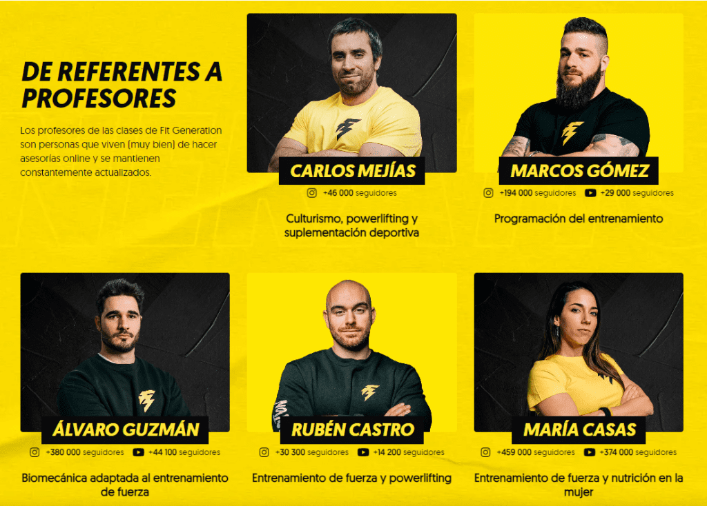Web de Fit Generation