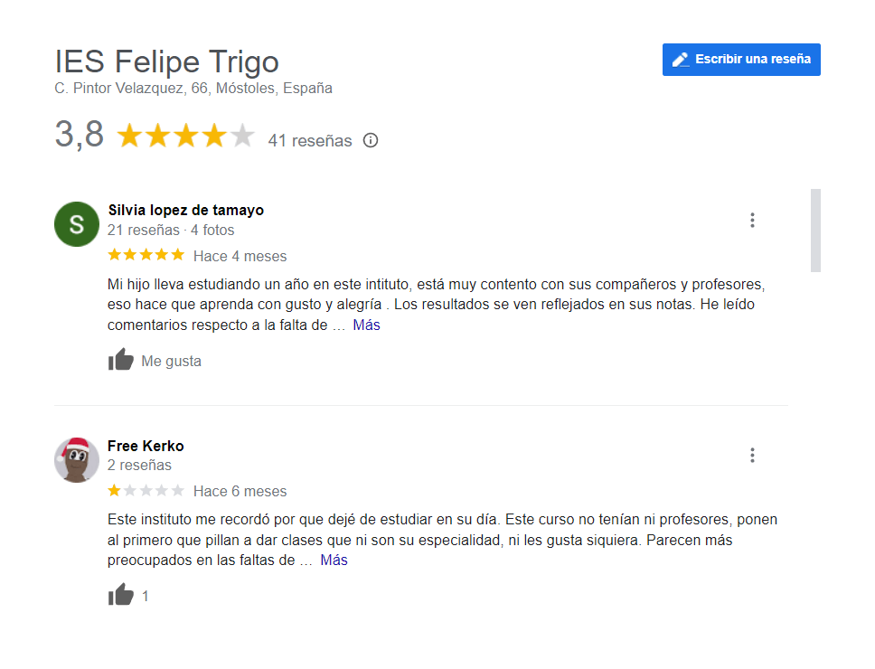 My Business del IES Felipe Trigo 