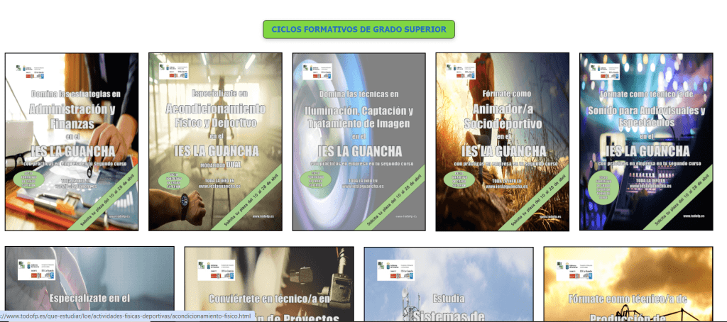 Web del IES La Guancha