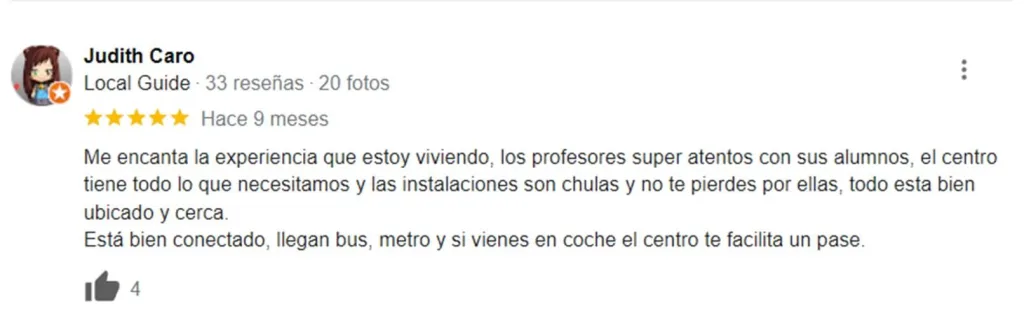 reseñas centros de estudios TSD