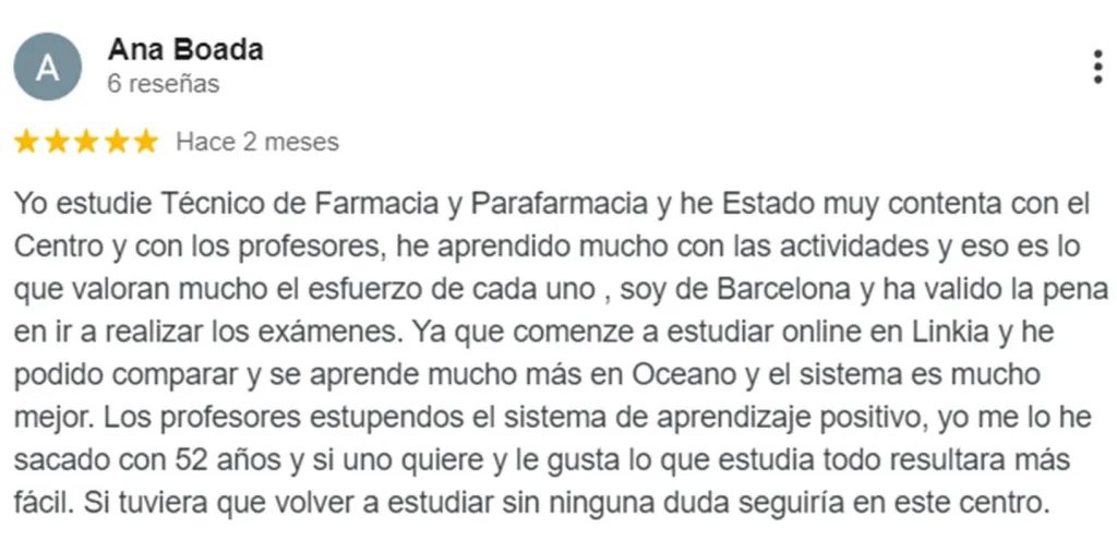 comentarios sobre escuelsas de TSAF