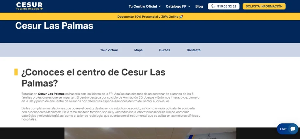 ¿Dónde estudiar TSAF en Las Palmas de Gran Canaria? 7 censur en las Palmas de Gran Canarias