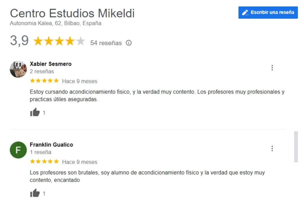 sitios para estudiar TSAF en Bilbao