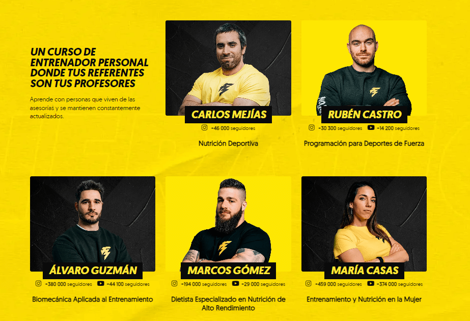 Profesores de Fit Generation