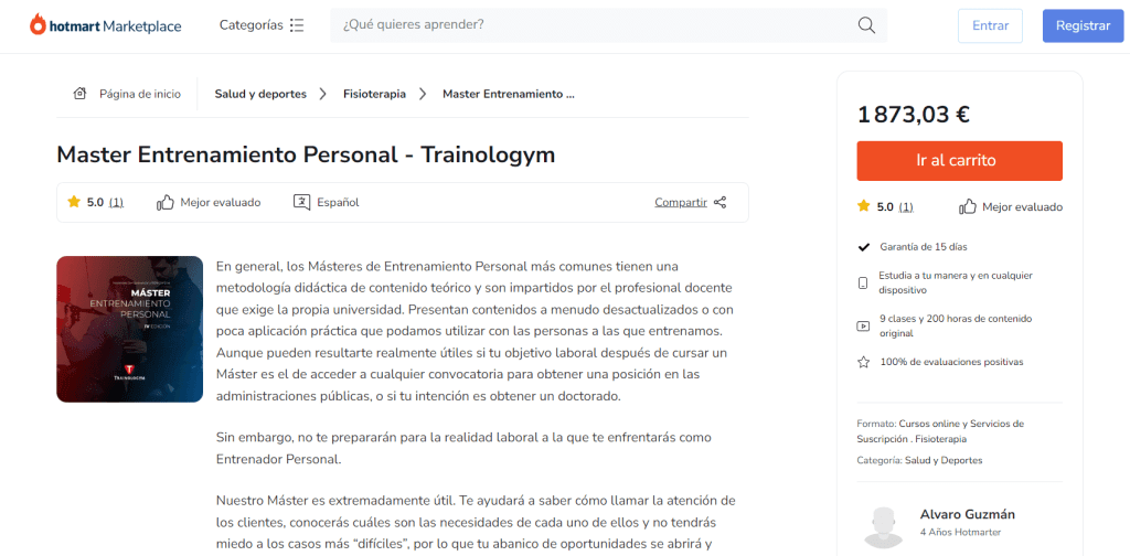 Master en entrenamiento personal