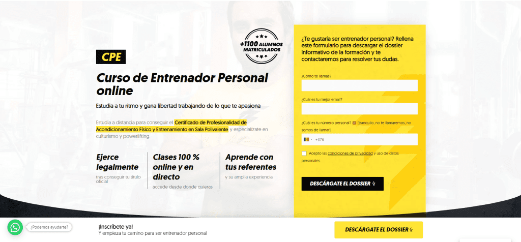 Web de Fit Generation