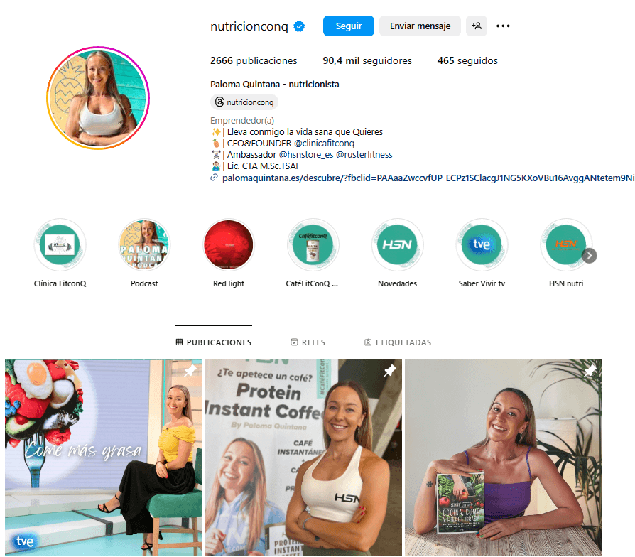 Contenido en redes sociales