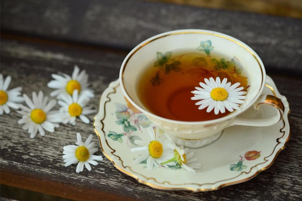 Infusión con manzanilla