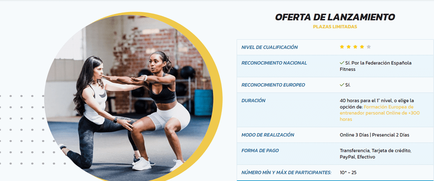 Mejores cursos de entrenador personal en 2026 3 Imagen1