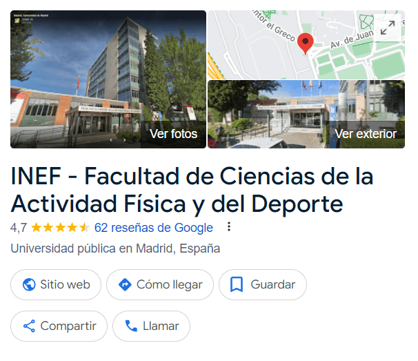 Facultad ciencias deporte