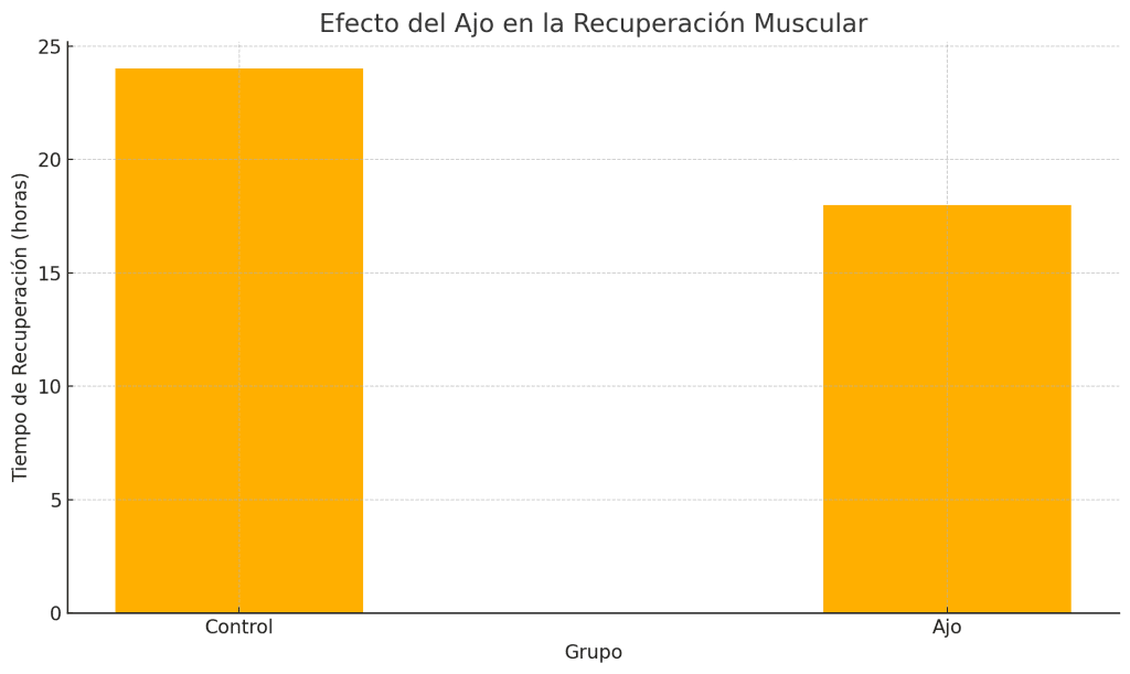 Beneficios del ajo para la salud 15 Recuperación y crecimiento muscular