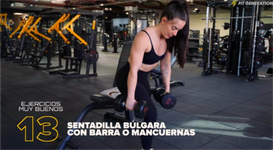 Sentadilla búlgara mancuernas