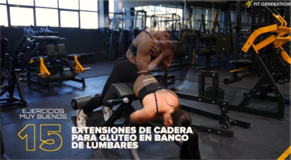 Extensiones de cadera banco