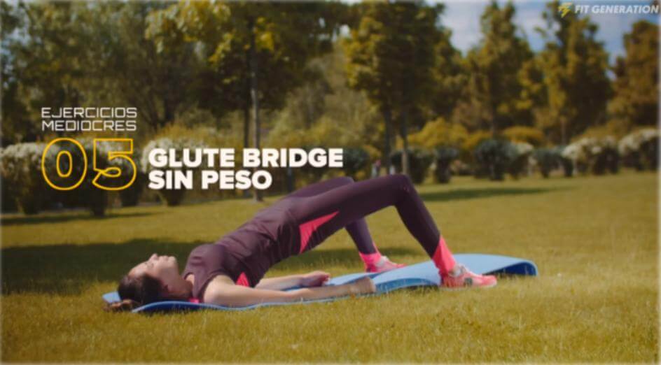 Glute bridge sin peso