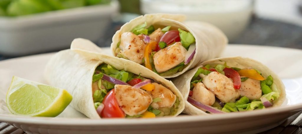 ¿Qué desayunar para ganar masa muscular? 11 Fajita de pollo