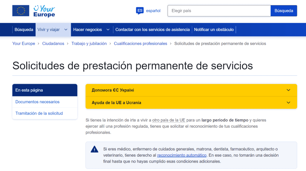 ¿Cómo trabajar de dietista-nutricionista en el extranjero legalmente? 7 Solicitud de prestación permanente