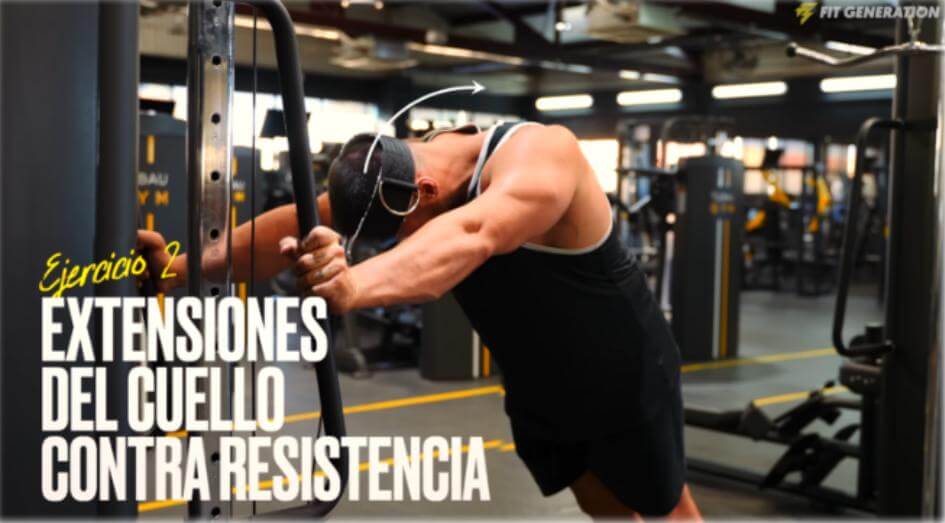 Los 7 mejores ejercicios para entrenar el cuello 11 Extensiones cuello contra resistencia