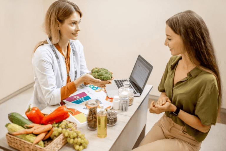 Trabajo de un nutricionista