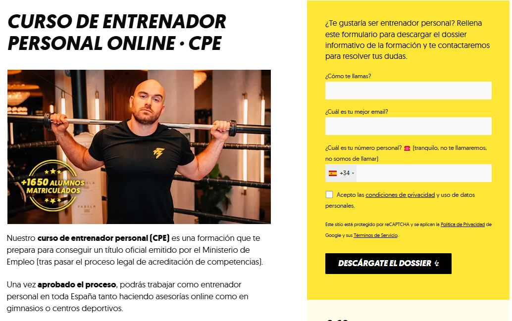 Mejores cursos de entrenador personal en 2026 38 06f15bffbb3e7c2d87151930f87bfc70