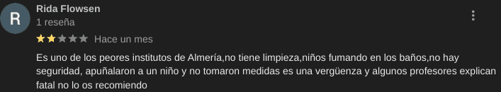 Fuente de reseñas de Google