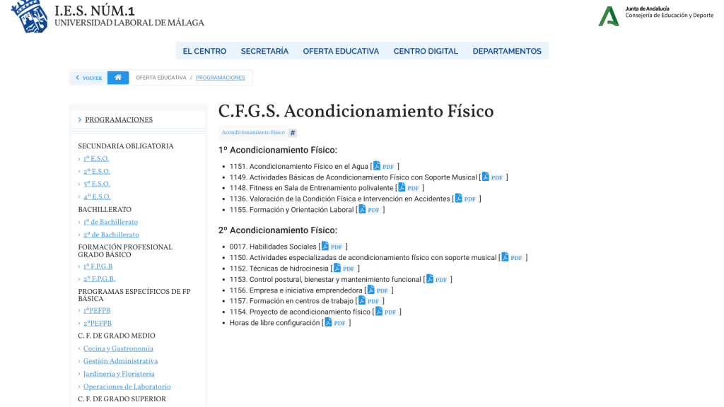 I.E.S. Núm 1 Universidad Laboral