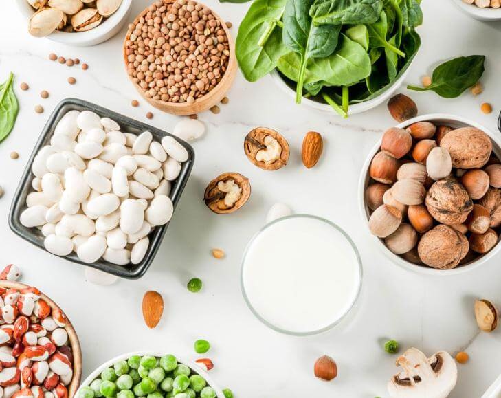 Proteínas en dietas veganas