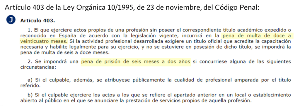 Articulo de la ley orgánica