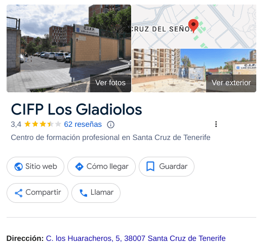  CIFP Los Gladiolos