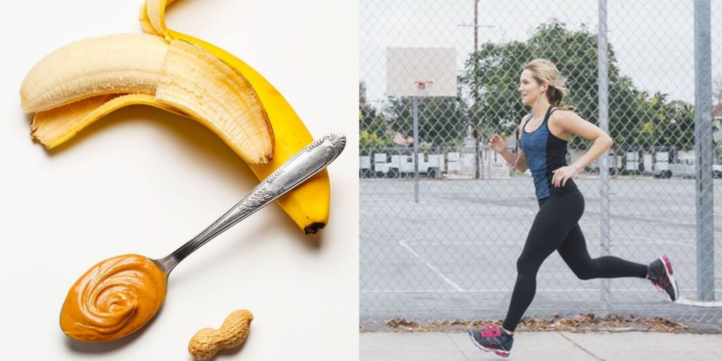 Comer antes entrenar running