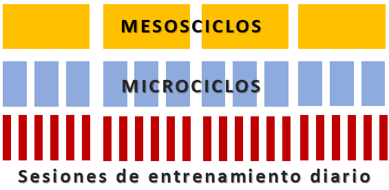 ¿Qué es un microciclo, mesociclo y macrociclo de entrenamiento? 5 Representación gráfica de un mesociclo