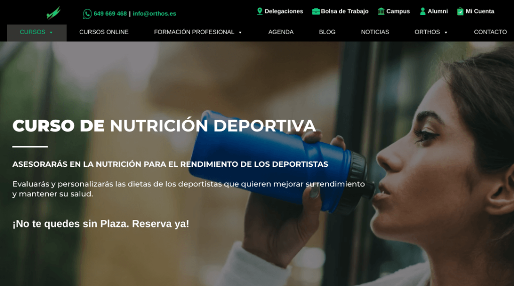 Curso de Nutrición Deportiva Orthos