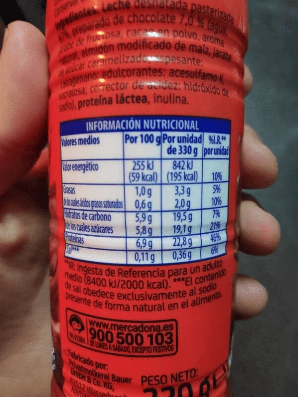 Características de los batidos proteicos