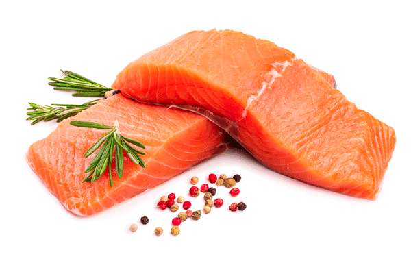 Los 10 alimentos con más creatina (y por qué no bastan para rendir) 5 Lomos de salmón crudo con ramitas de romero y granos de pimienta