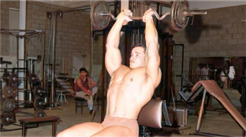 Press Arnold sentado